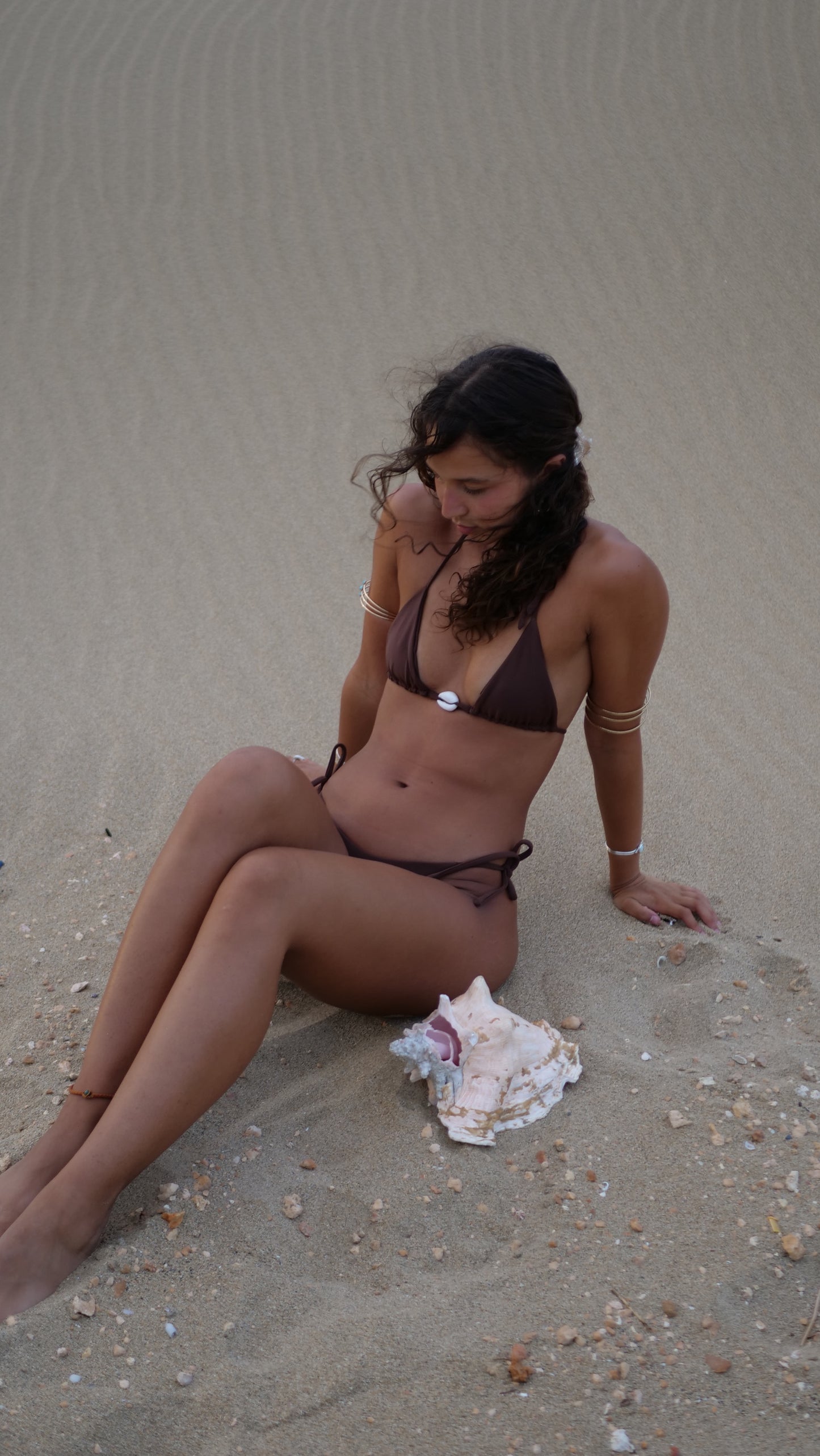 Sol Cowrie Top - Cocoa